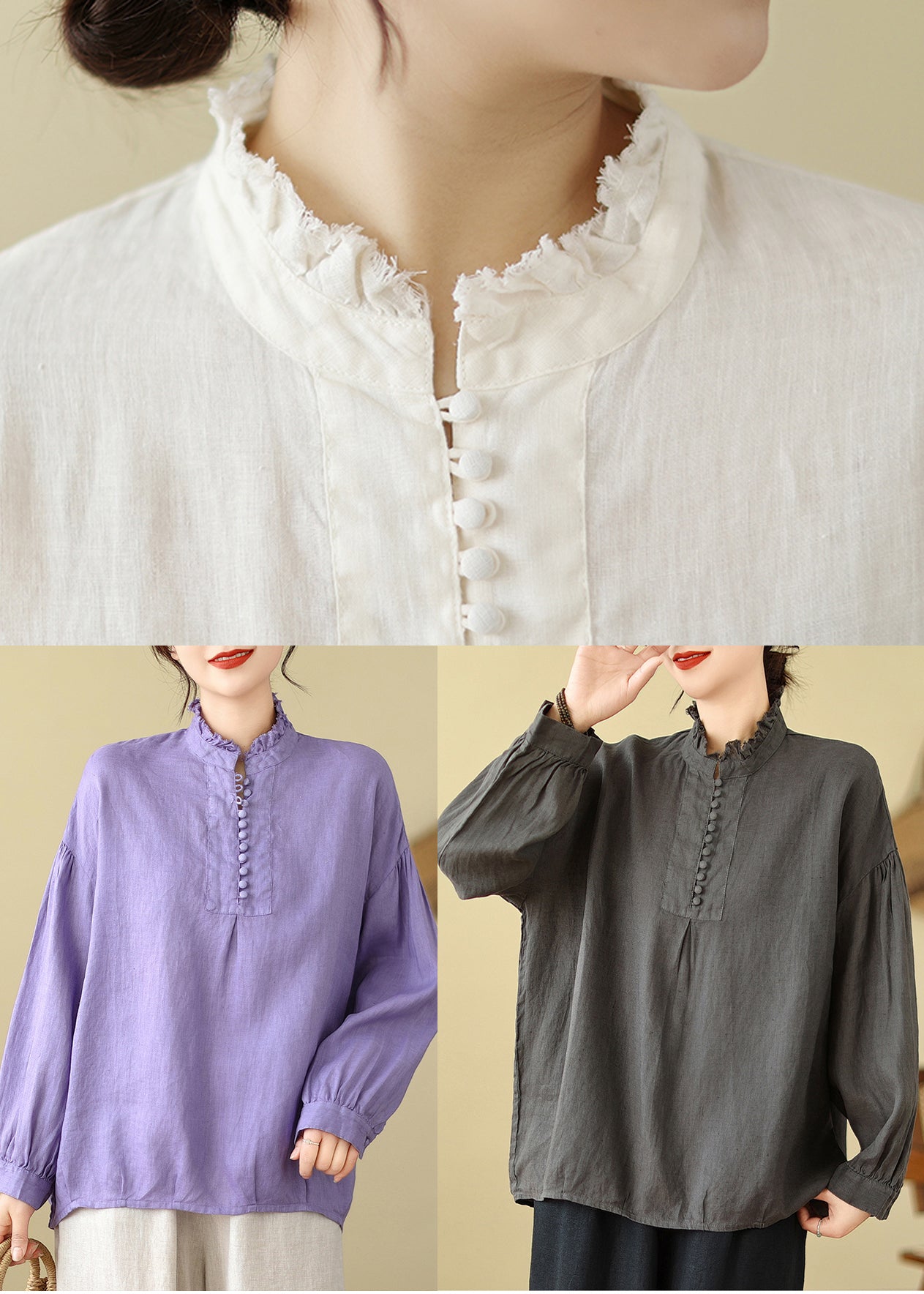 Lavender Oversized Cotton Top Spring