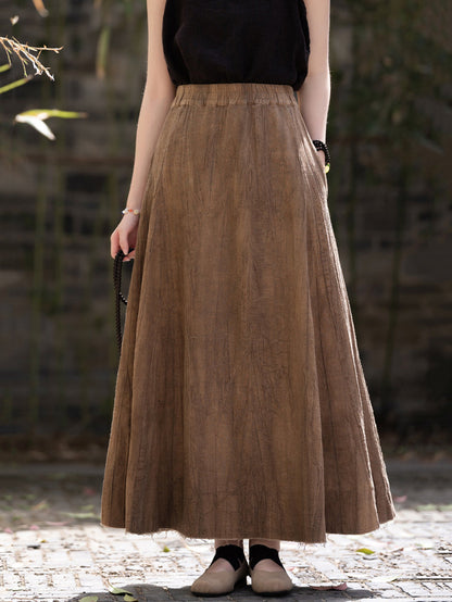 Summer Linen A-shape Skirt