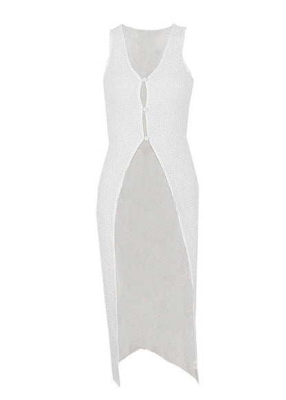 European and American U-neck Slim Fit Suspender Dress Summer