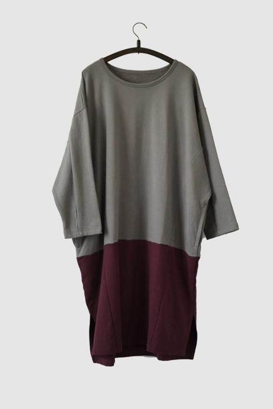 Spell Color Fleece Dress Warm Winter Cotton Top Causel Outfits