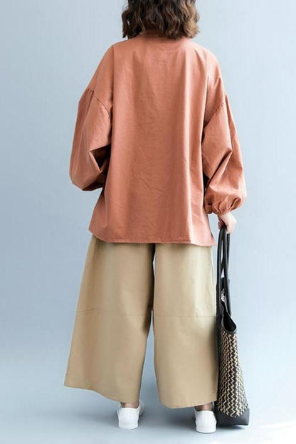 Cotton Shirt Fall Tops