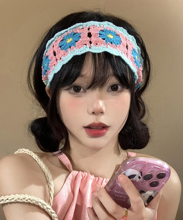 Style Colorful Hollow Out Knitted Headband