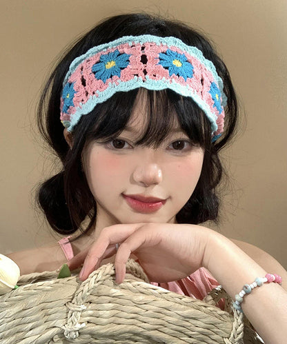 Style Colorful Hollow Out Knitted Headband