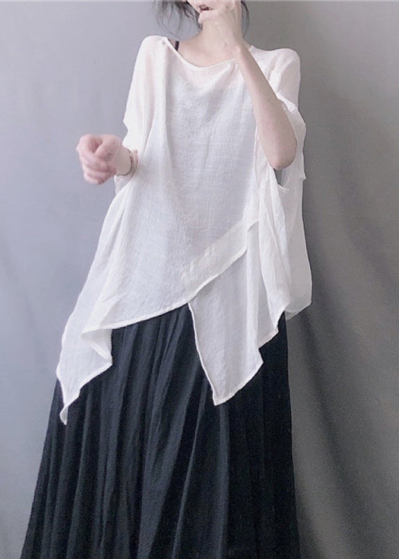 White O-neck Top Summer