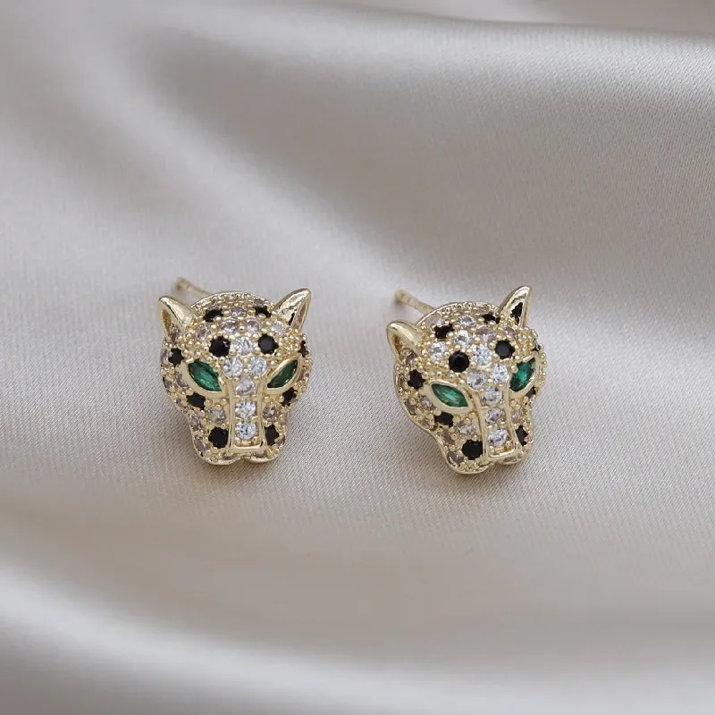 Bright Leopard Earrings