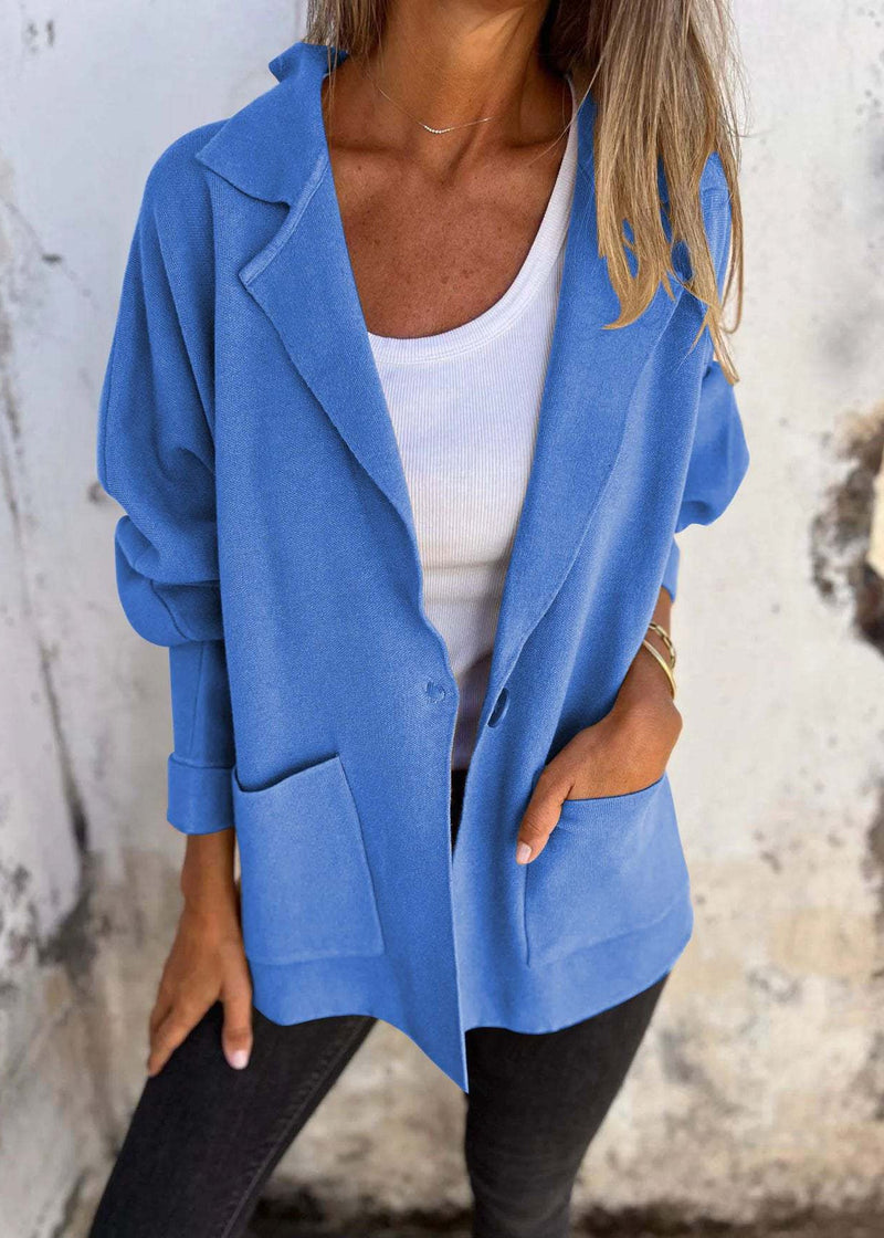 Khaki Peter Pan Collar Pockets Coats Fall