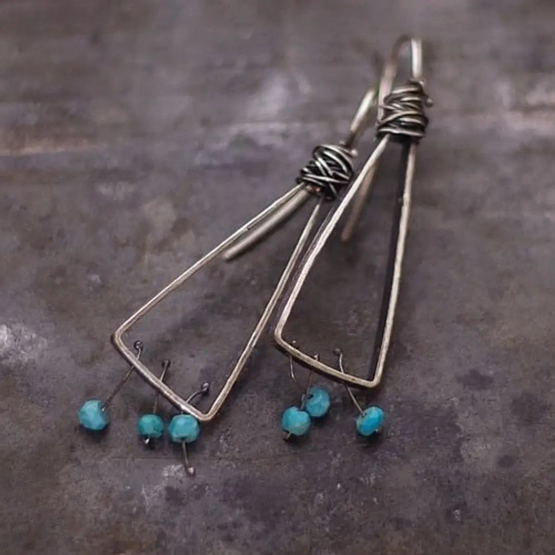 Turquoise Beads Earrings