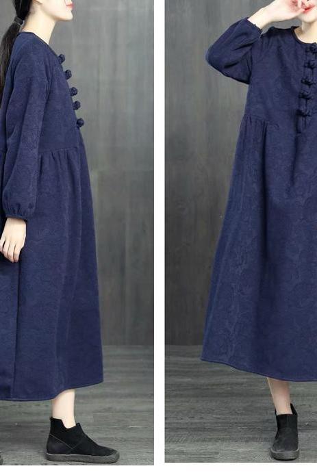 Loose Cotton Linen Brushed Dresses