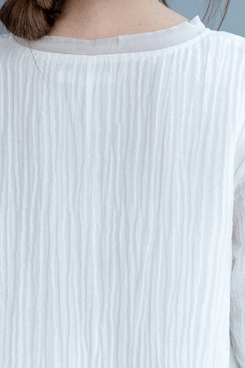 White Silk Linen Long Summer Dresses V-neck Clothing