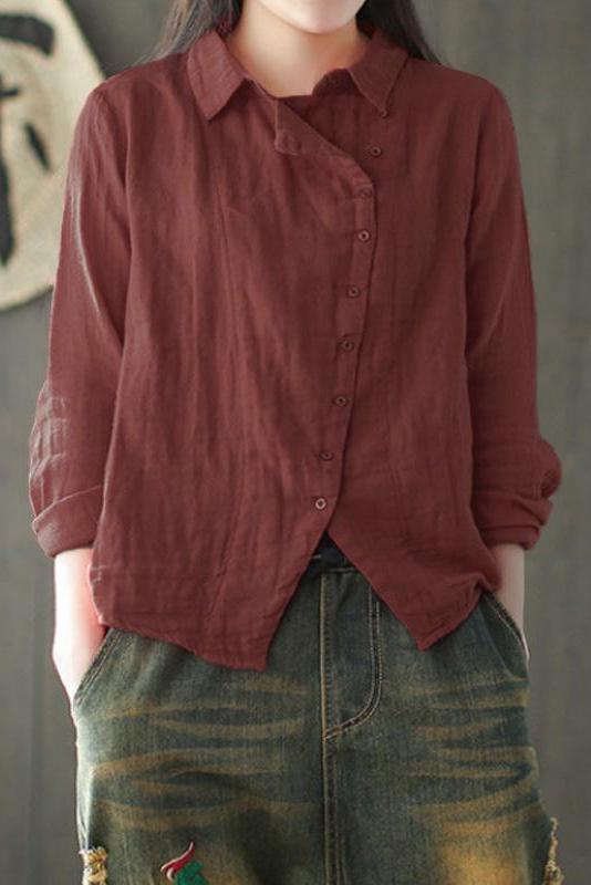 Limited Stock- Retro Long Sleeve 100% Cotton Shirt