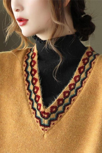 Winter Knitted Vest Sleeveless Sweater