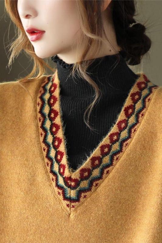 Winter Knitted Vest Sleeveless Sweater