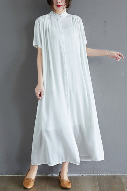 -summer Shirt Color Dress