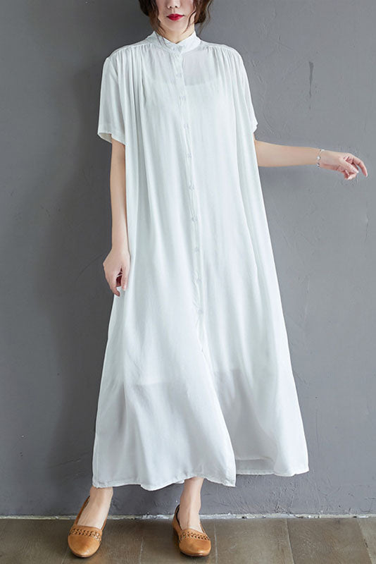 -summer Shirt Color Dress