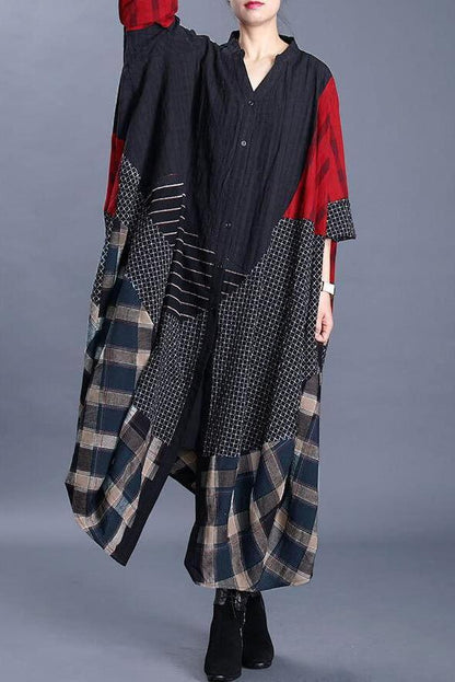 Limited Stock- Irregular Stitching V-neck Loose Trench Coat