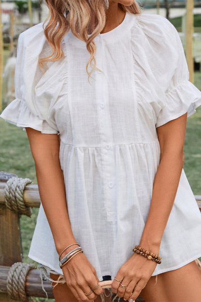 Simplicity O Neck Tops