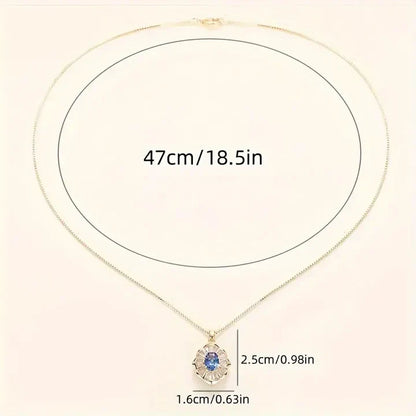 Kavella Noctazure Gold Necklace