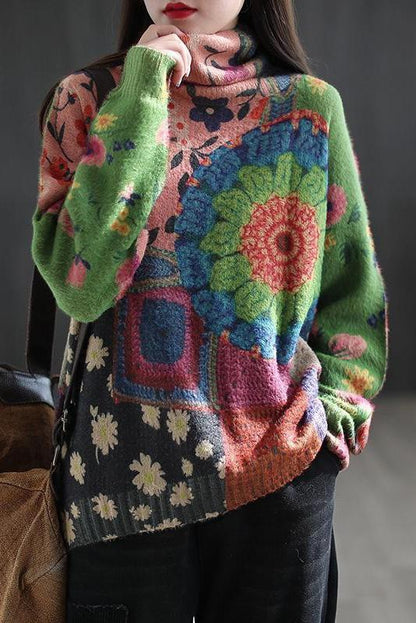 Winter Turtleneck Knitted Sweater