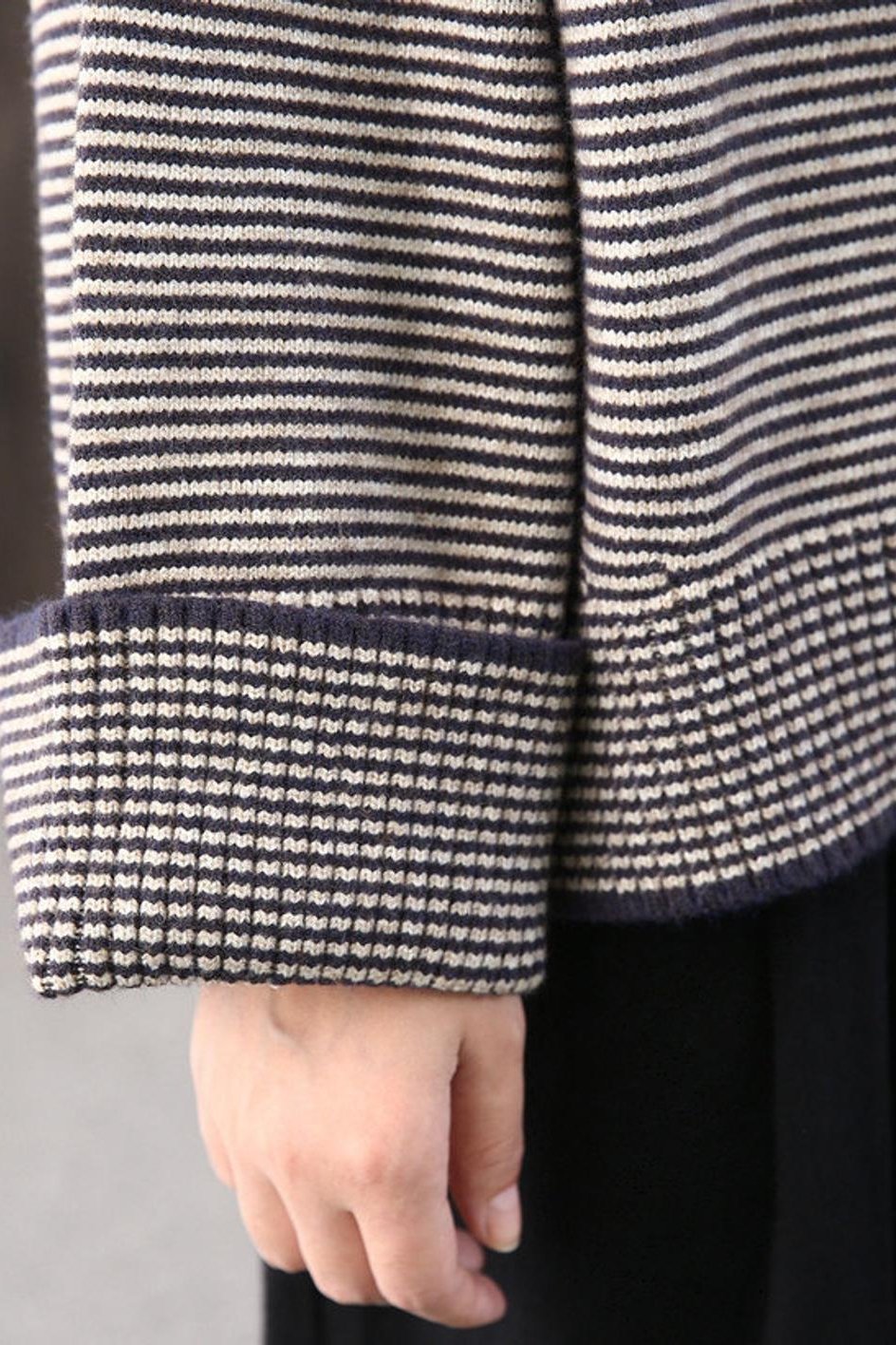 Loose High Collar Striped Sweater, Top,stylish Warm Sweater,wide Sleeve Sweater