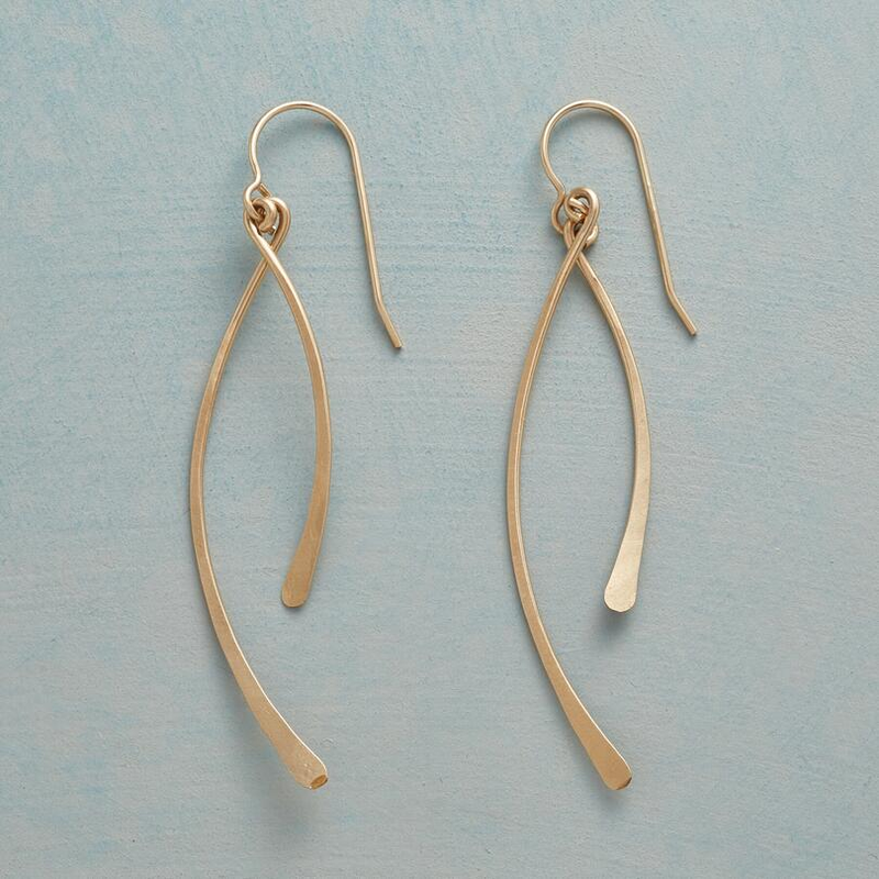 Gold Dangling Earrings