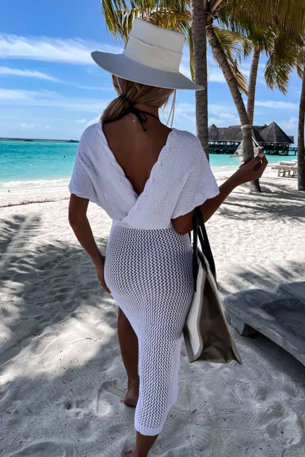 Sailing the Sea Knitted Cover Up Dress