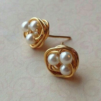 Pearl Nest Earrings