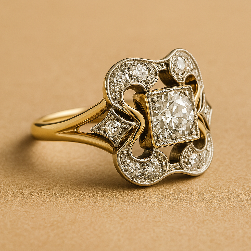Zirconia Gold Ring