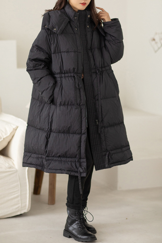 -winter White Duck Down Long Down Jacket