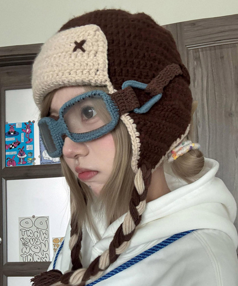 Coffee Versatile Knit Boonie Hat