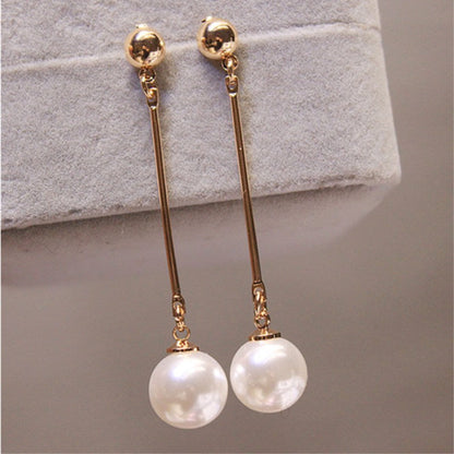 Dangling Earrings With Special Hand-plaid Pearls