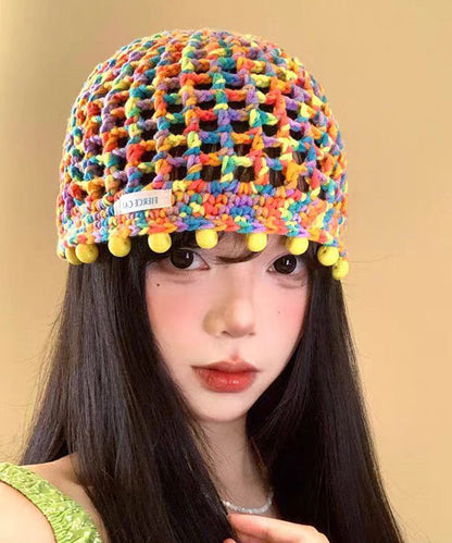 New Thin Breathable Hollow Out Knitted Boonie Hat