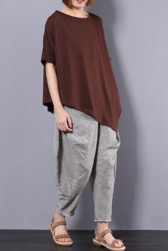 Limited Stock- Irregular Loose 100% Cotton T-shirt
