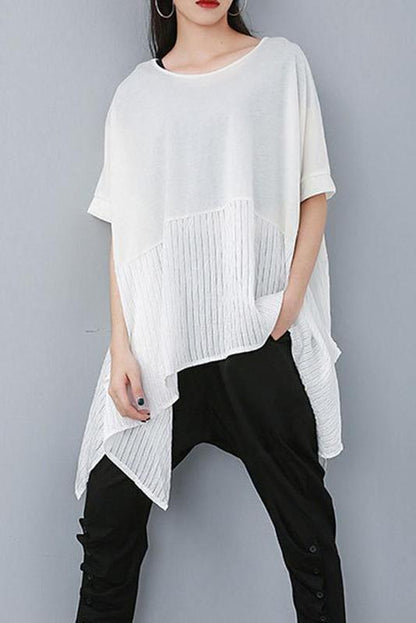 Limited Stock- Summer Patchwork Irregular T-shirt