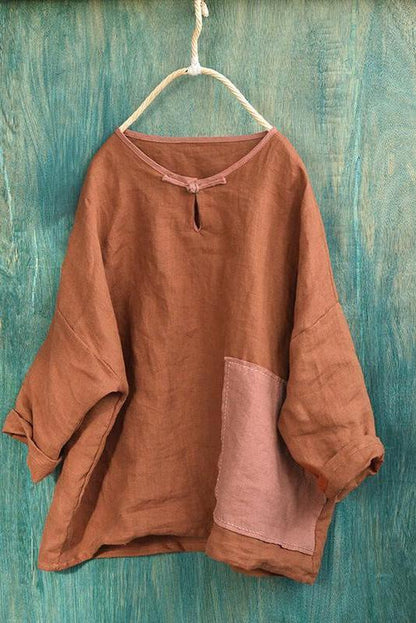 Patchwork Linen Shirt