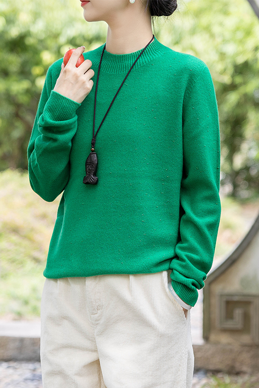 Winter All-match Wool Knitted Sweater Starry Yarn Bottoming Sweater