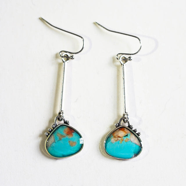 Earrings With Turquoise Stones