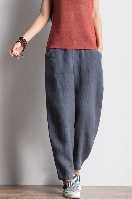Pencil Pants Linen Trousers