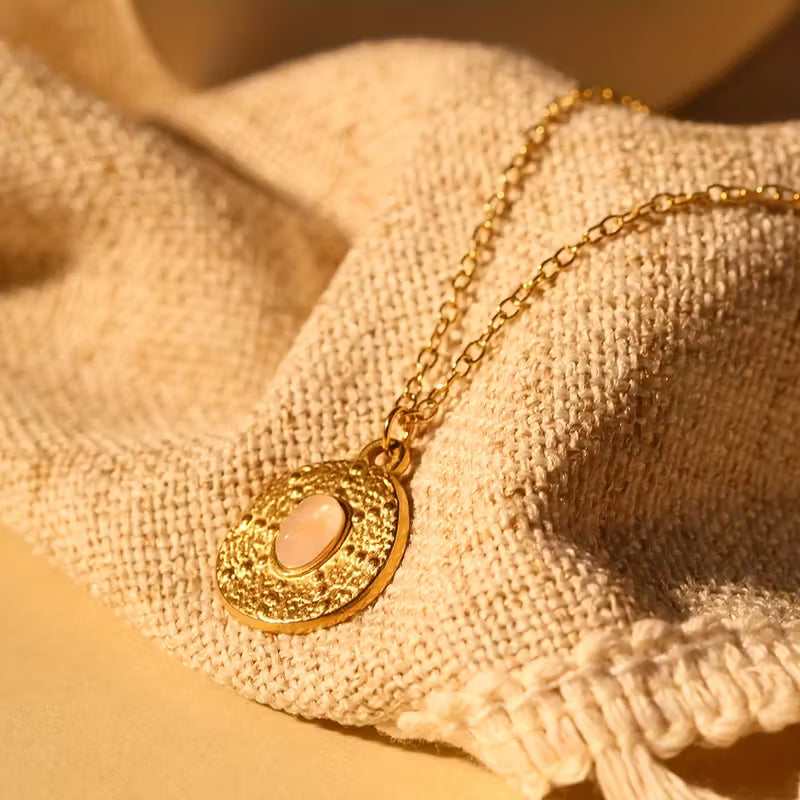 Pink Stone Grace Necklace