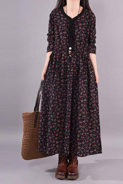 Limited Stock- Spring Autumn V-neck Dress