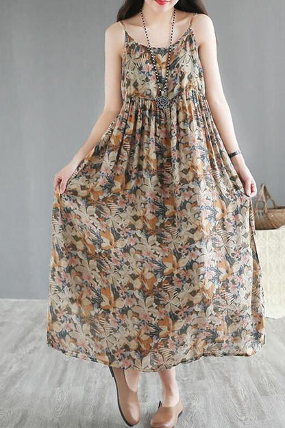 Summer Beach Sleeveless Pinafore Dress