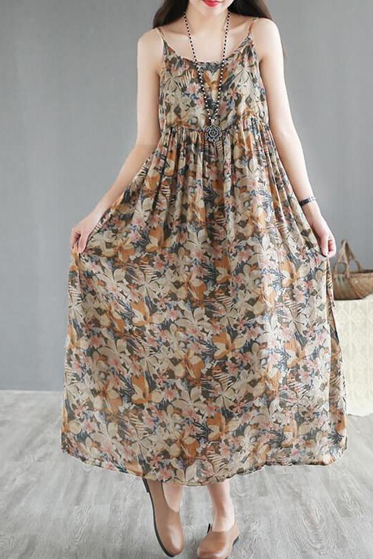 Summer Beach Sleeveless Pinafore Dress