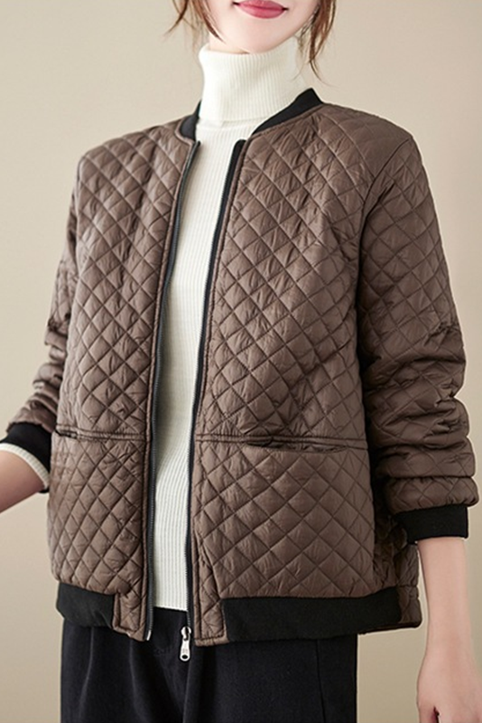 Winter Fleece Lined Cotton Jacket Retro Coat