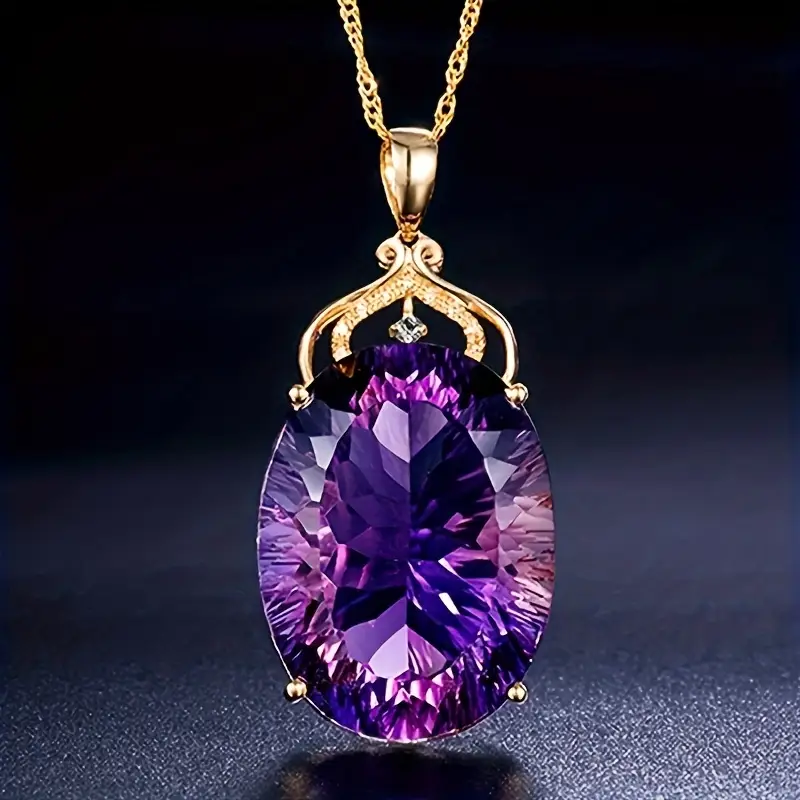 Violet Crystal Necklace