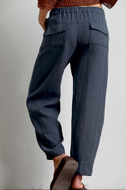 Pencil Pants Linen Trousers