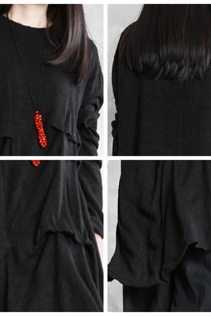 Retro Winter Irregularity Knit Dress