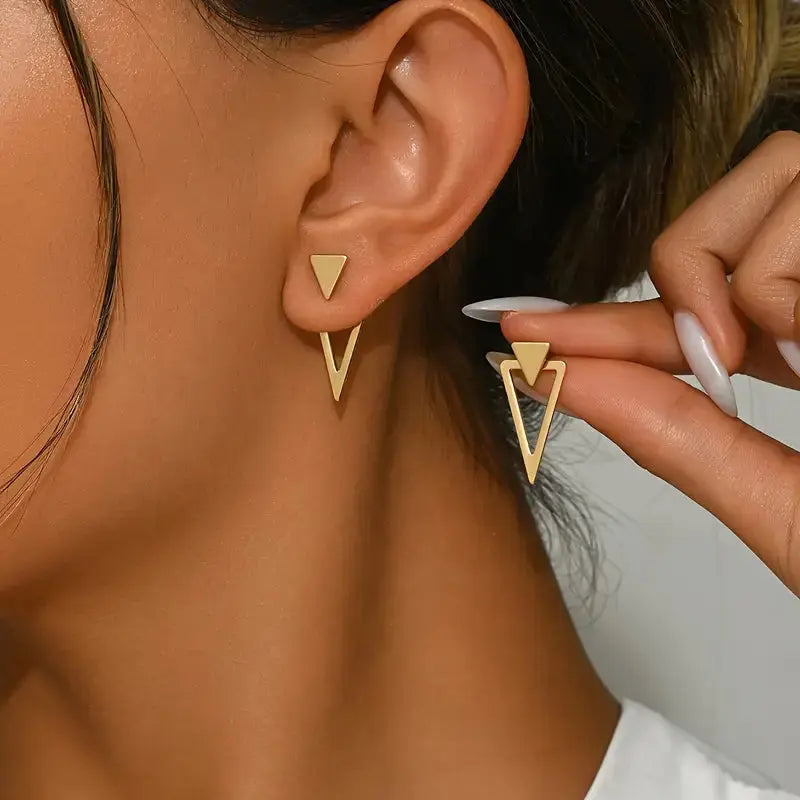 Triangle-shaped Earrings