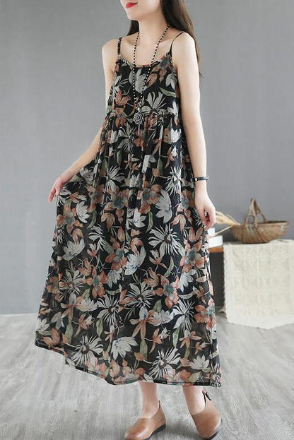 Summer Beach Sleeveless Pinafore Dress