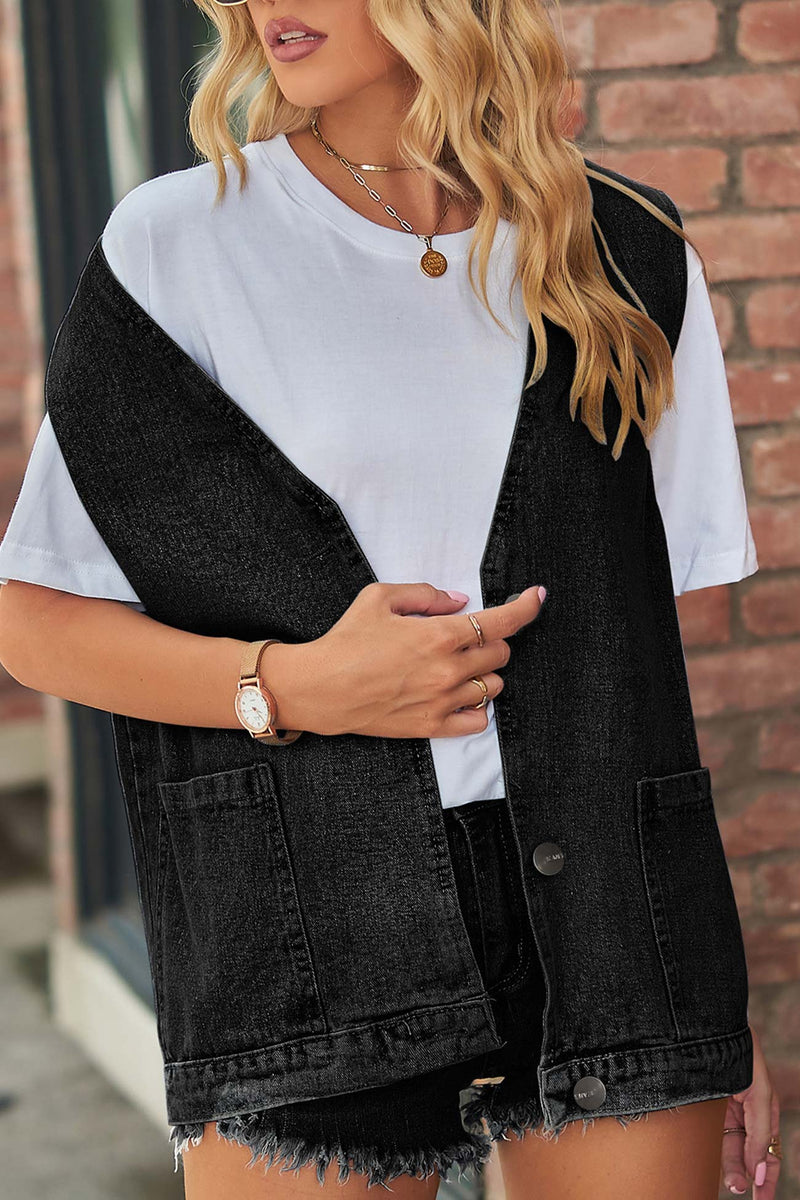Button-down Denim Jacket