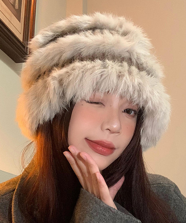 Rabbit Hair Knitted Winter Warm Fisherman Hat