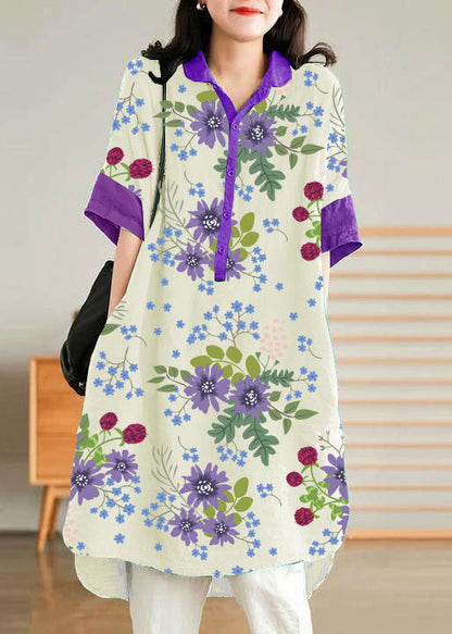 Jade Brown- Linen Linen Shirt Dress